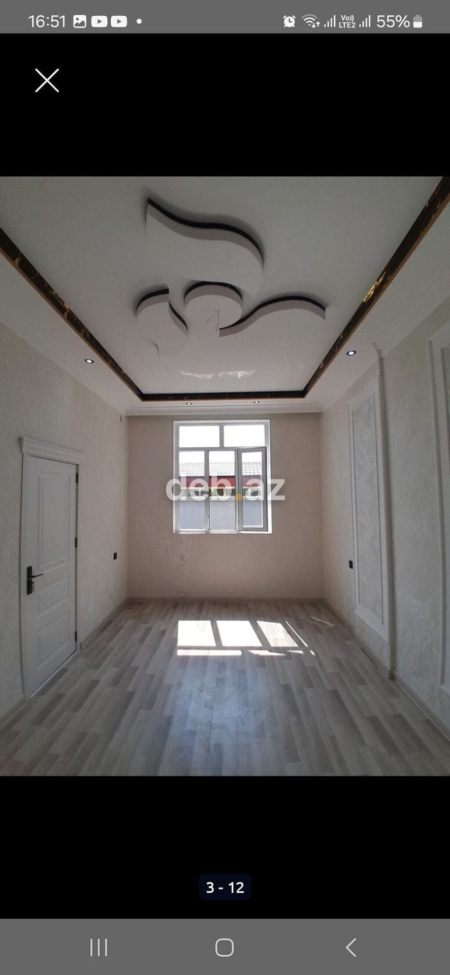 2 otaqlı, Yeni tikili, 55 kv. m — şəkil 1