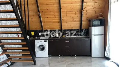 Gunluk ve aylıq kiraye 70-80azn !A‑Frame tipli taxta kottec – gecə — kiçik şəkil 14