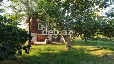 Bağ evi və geniş həyətyanı sahə - Kərpic və çınqıl daşdan tikili — kiçik şəkil 1