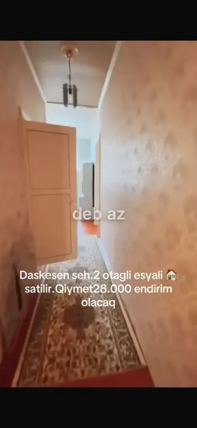 Daşkəsən şəhərində, tam əşyalı 2 otaqlı mənzil satılır — kiçik şəkil 10