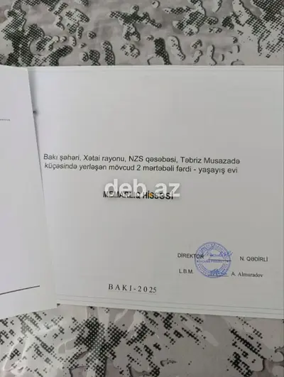 Ünvan: Xətai rayonu, Babək prospekti, NZS qəsəbəsi (Ağ Şəhər — kiçik şəkil 4