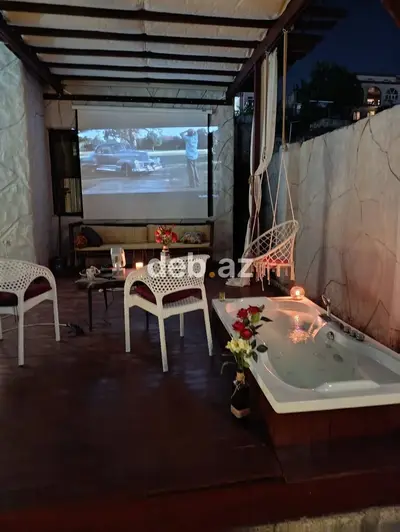 Novxanıda isti hovuzlu və açıq hava kinoteatrlı lüks günlük kirayə bağ evi — 2 yataq otağı + Zal Studio! — kiçik şəkil 3