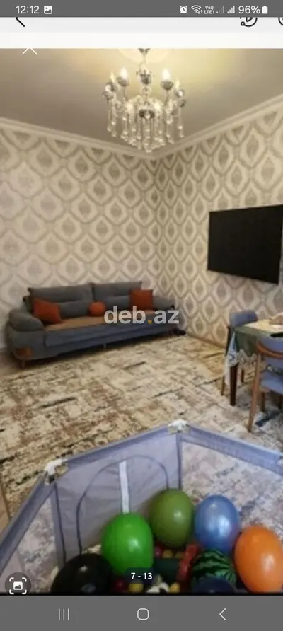 Bakıxanov qəs., 2 otaqlı, Yeni tikili, m. Neftçilər, 70 kv. m — kiçik şəkil 1