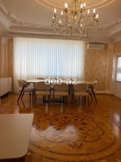 4 otaqlı 153 kv geniş mənzil – klassik interyer - Dəbdəbəli zal — kiçik şəkil 2