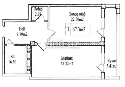 2 otaqlı, Yeni tikili, 185 kv. m — kiçik şəkil 4