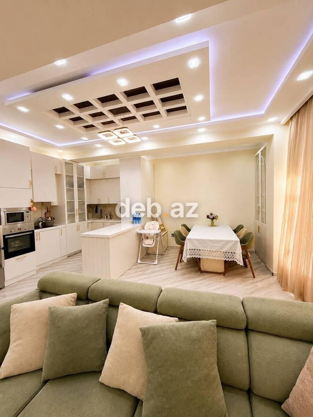 Ağ şəhər, 3 otaqlı, Yeni tikili, 108 kv. m — şəkil 1