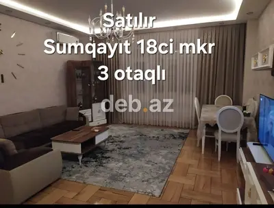 Sumqayıt, 3 otaqlı, Köhnə tikili, 98 kv. m — kiçik şəkil 1