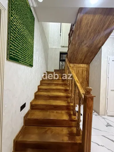 Ağ Şəhərdə müasir üslubda 2 mərtəbəli, şüşəbəndli və lüks mərmər döşəməli fərdi həyət evi satılır — Tam asfalt küçə, geniş holl v elit məhəllə! — kiçik şəkil 22