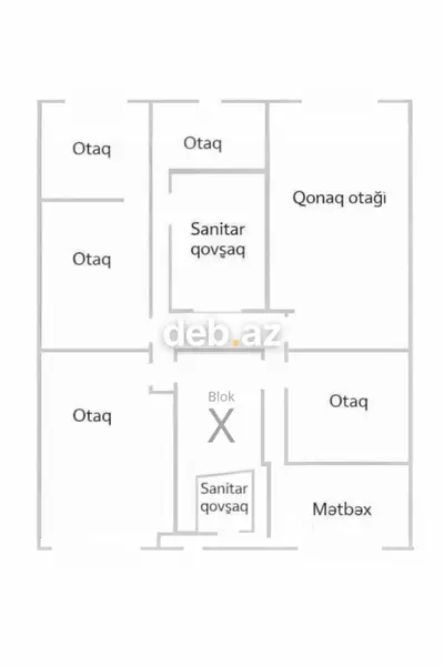 SATILIR – Qış parkının yaxınlığında 250 m², 7 otaqlı geniş mənzil — kiçik şəkil 13