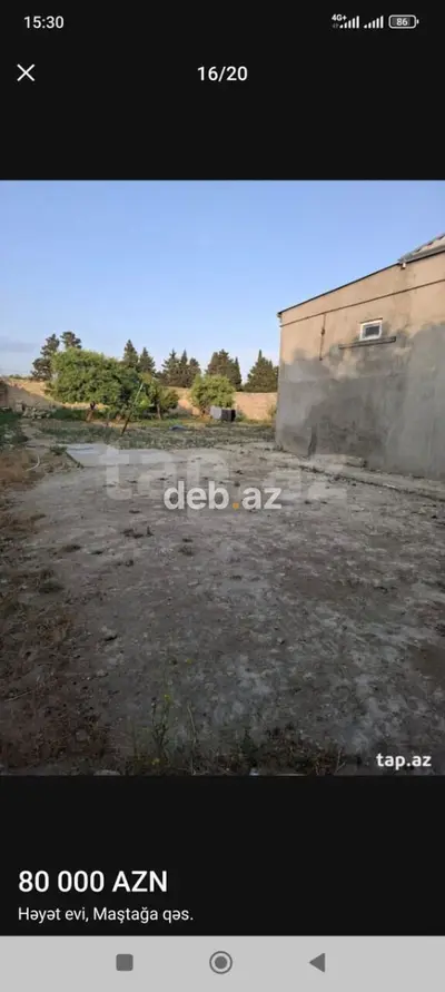 Maştağa qəsəbəsində 8sotun içinde həyət evi və torpaq sahəsi. - Ümumi — kiçik şəkil 10