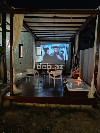 Novxanıda isti hovuzlu və açıq hava kinoteatrlı lüks günlük kirayə bağ evi — 2 yataq otağı + Zal Studio! — kiçik şəkil 13