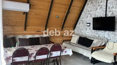 Gunluk ve aylıq kiraye 70-80azn !A‑Frame tipli taxta kottec – gecə — kiçik şəkil 11