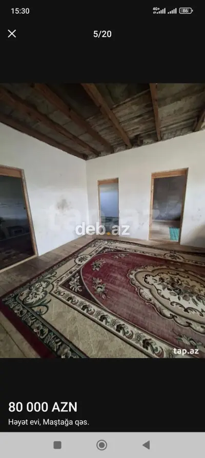Maştağa qəsəbəsində 8sotun içinde həyət evi və torpaq sahəsi. - Ümumi — kiçik şəkil 3