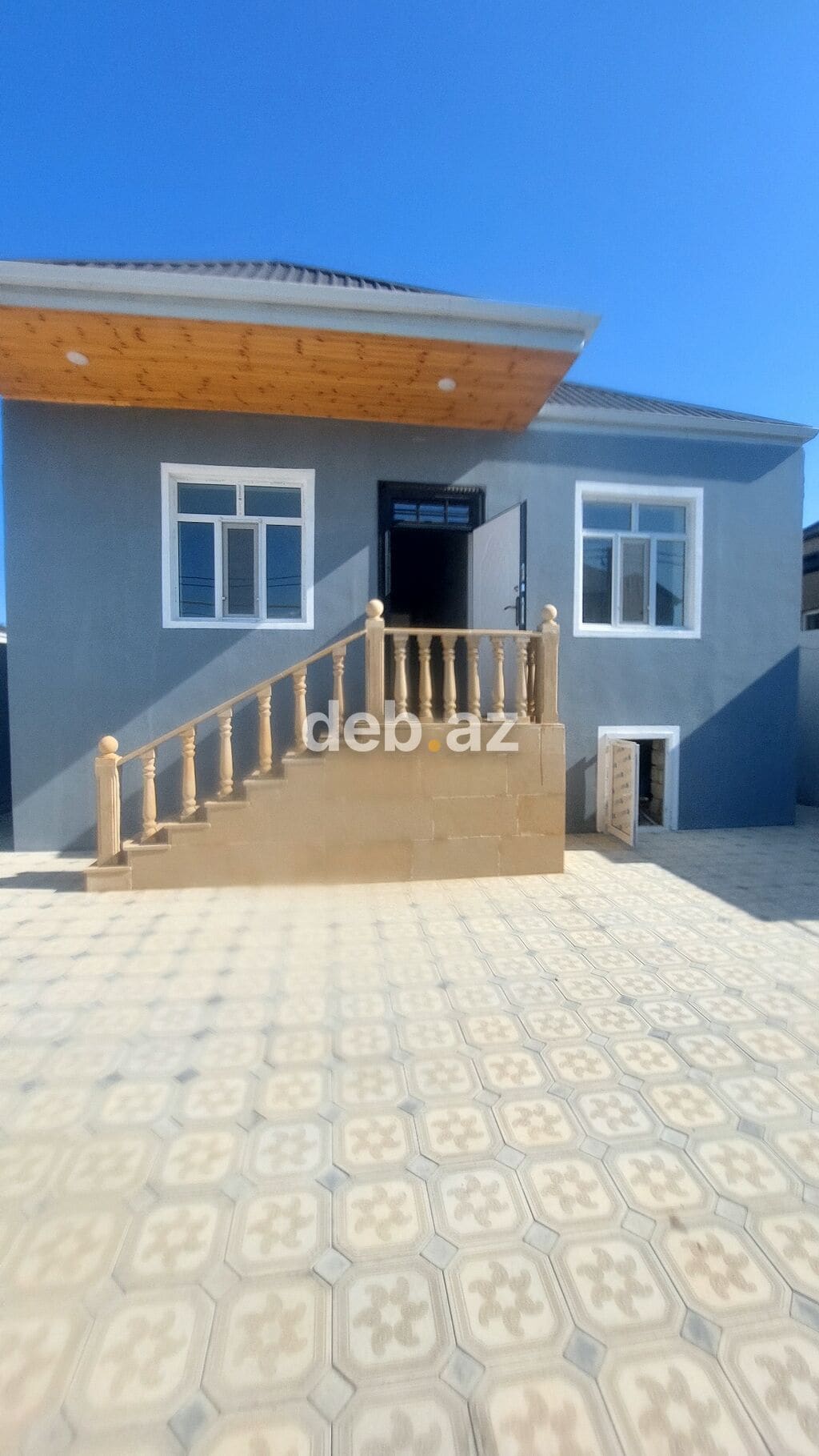 Satılır: Həyət evi - Ümumi təsvir: Bir mərtəbəli həyət evi, daş — şəkil 1