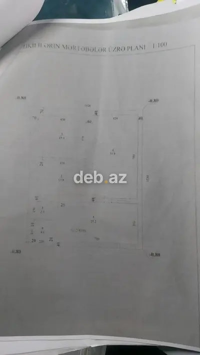 Həyətyanı sahəli 1 mərtəbəli yaşayış evi - Plan: Həyətdən girişli — kiçik şəkil 6