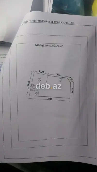 Həyətyanı sahəli 1 mərtəbəli yaşayış evi - Plan: Həyətdən girişli — kiçik şəkil 5