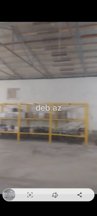 Anbar/Werkshop sahəsi - Geniş metal qapılı, yük maşınının girişinə — kiçik şəkil 3