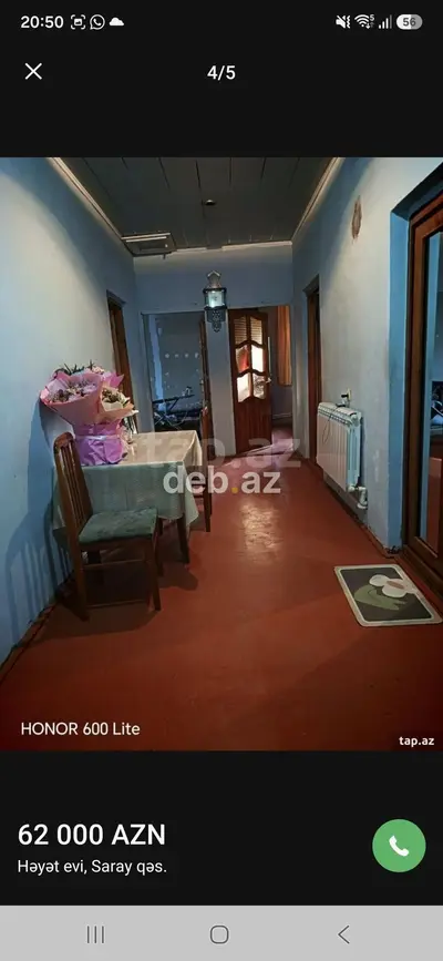 Həyət evi – Saray qəs. - Qiymət: 62 000 AZN (şəkildə göstərilib) — kiçik şəkil 3