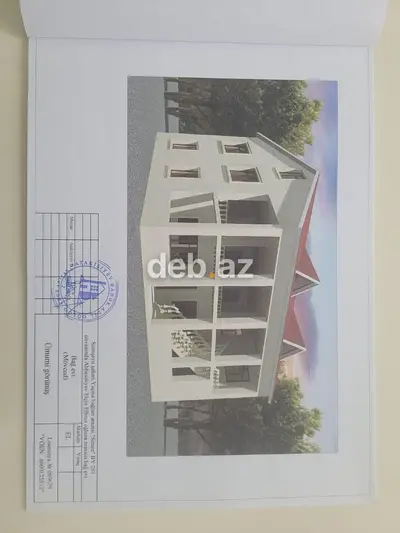 Bağ evi və torpaq sahəsi - Layihə-smeta sənədləri və təsdiq möhürü — kiçik şəkil 1