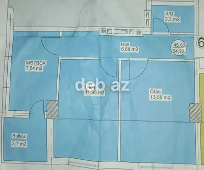2 otaqlı, Yeni tikili, m. 28 may, 55 kv. m — kiçik şəkil 1