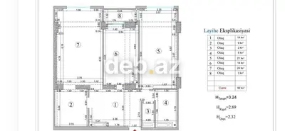 28 May, 2 otaqlı, Yeni tikili, m. 28 may, 93 kv. m — kiçik şəkil 6