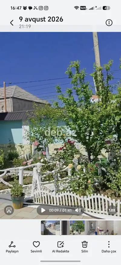 Satılır: həyətli, 1 mərtəbəli fərdi yaşayış evi - Geniş, səliqəli — kiçik şəkil 2