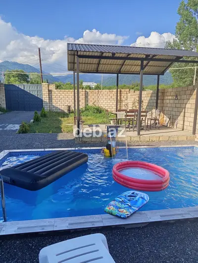 Qəbələdə hovuzlu 3 otaqlı müasir bağ evi satılır — kiçik şəkil 6