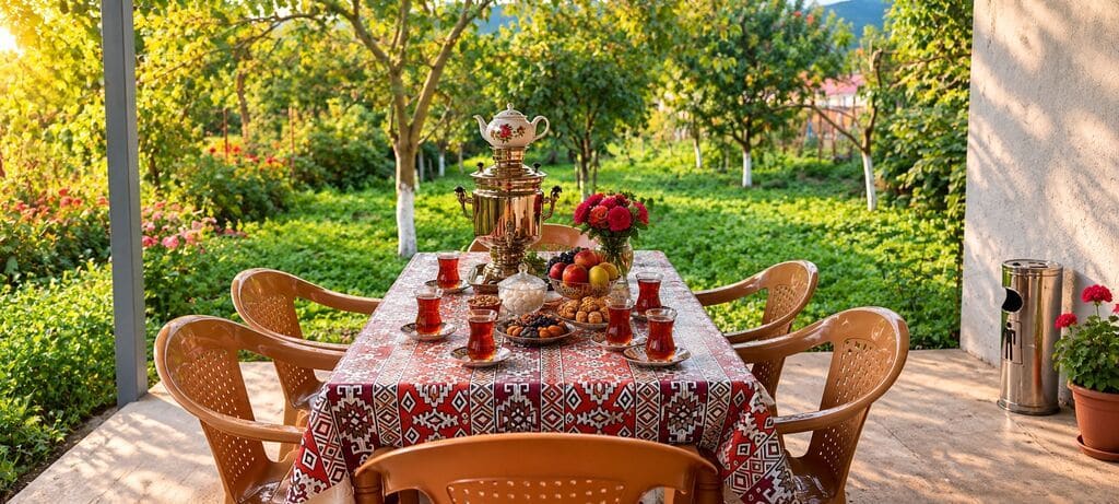 Şahdağ yolunda günlük kirayə həyət evi – Qusar, Çiləgir kəndi (10 nəfərlik, Manqal, Samovar, Besedka) — kiçik şəkil 7