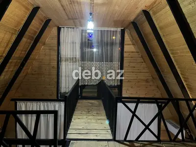 Gunluk ve aylıq kiraye 70-80azn !A‑Frame tipli taxta kottec – gecə — kiçik şəkil 8