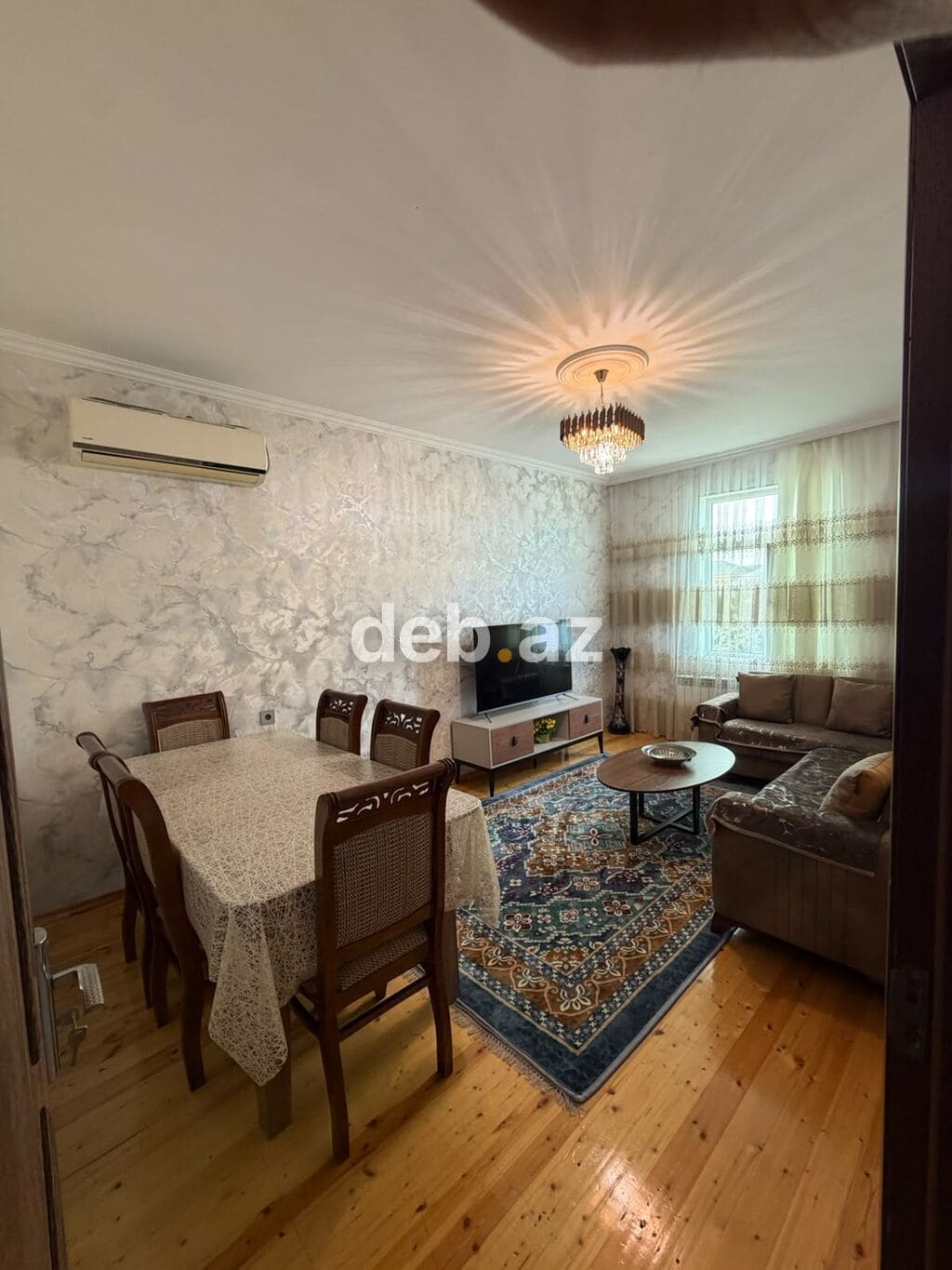 3 otaqlı, 120 kv. m, Orta təmir — şəkil 1