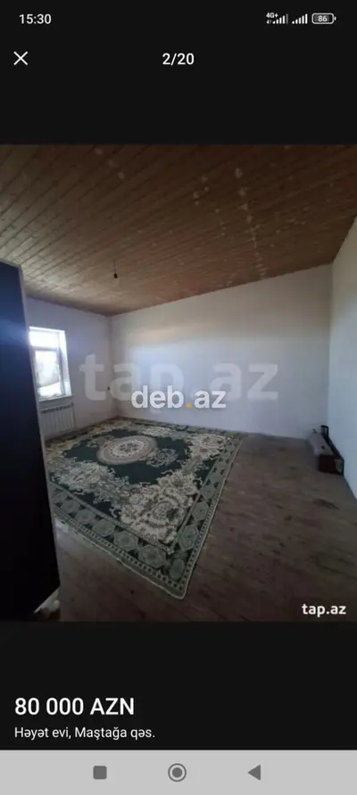 Maştağa qəsəbəsində 8sotun içinde həyət evi və torpaq sahəsi. - Ümumi — kiçik şəkil 7