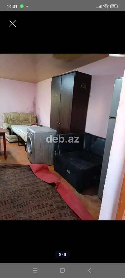 Hövsan qəs. 1 otaqlı, 36 kv. m, Kredit var, Yeni təmirli — kiçik şəkil 5