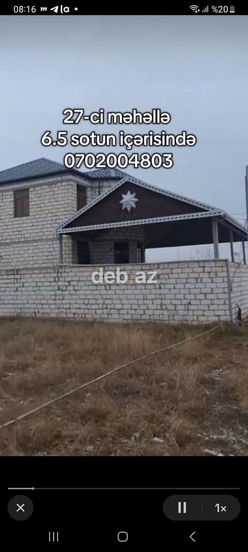 Ekrandaki elaqe nomresi deyl isdiyen mene yazsn etrafli vidio atim — şəkil 1