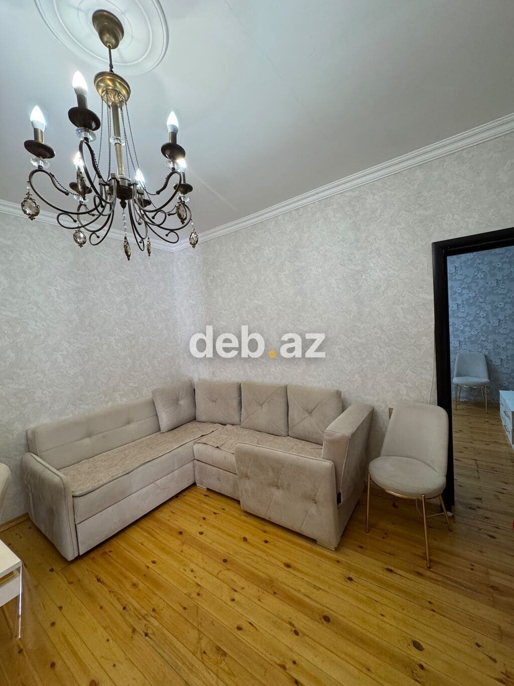 2 otaqlı, 45 kv. m, Orta təmir — şəkil 1